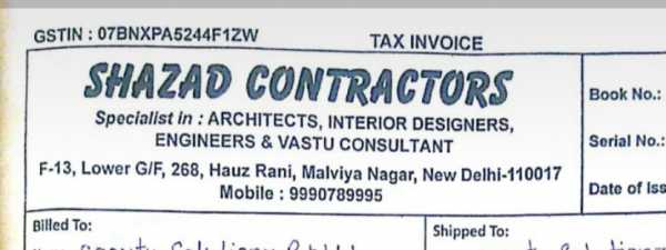 SHAZAD CONTRACTORS